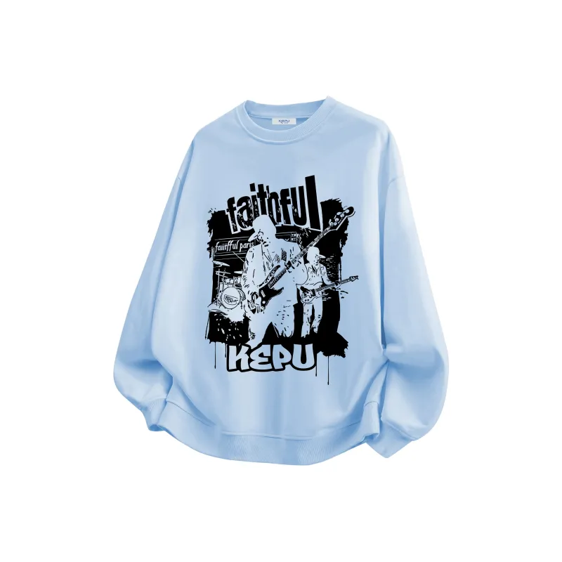 Kepu Fleece Lined Hoodies & Sweatshirts Unisex-33