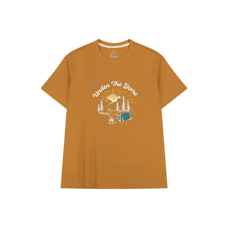 361° T Shirt Unisex Deep Orange Yellow-0