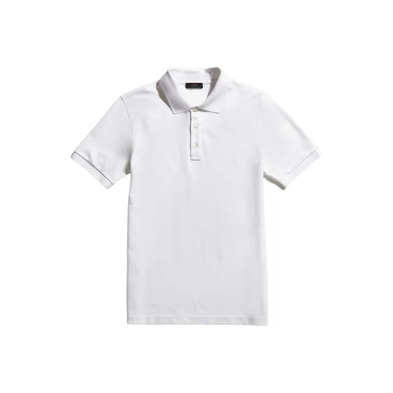FAY Stretch Polo Shirt Polo Shirt Men's White-0