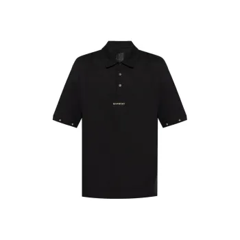 Givenchy Logo Embroidered Short Sleeved Polo Shirt