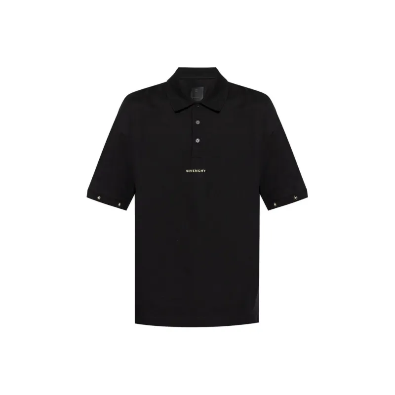 Givenchy Logo Embroidered Short Sleeved Polo Shirt-0