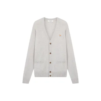 Maison Kitsune Fox Patch Knitted Cardigan