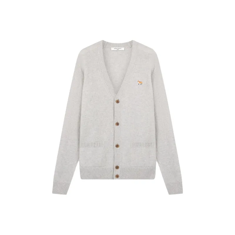 Maison Kitsune Baby Fox Patch Regular Cardigan-0