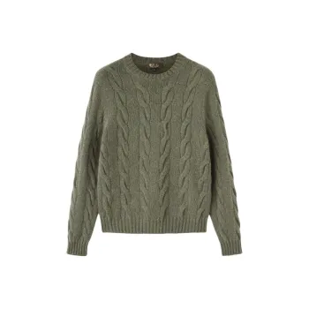 Loro Piana Napier FW24 Cashmere Sweater Men's Green