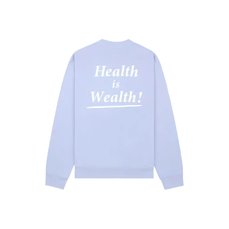 SPORTY & RICH Health Is Wealth Cotton Sweatshirt-1