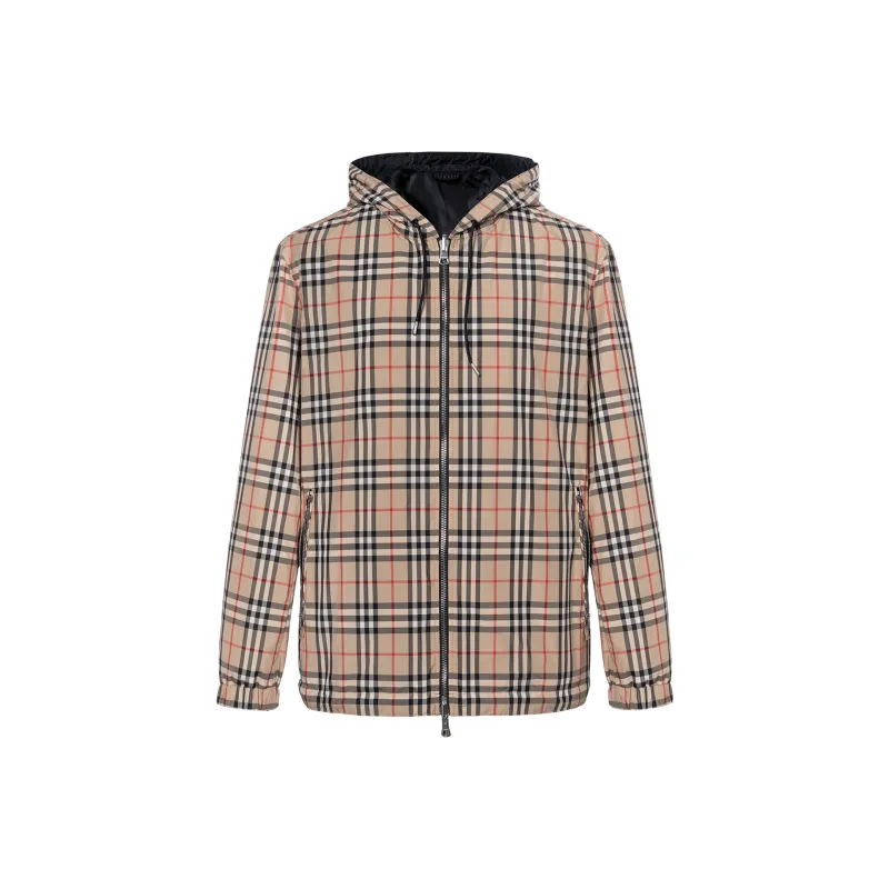 Burberry Check Reversible Hooded Jacket-0