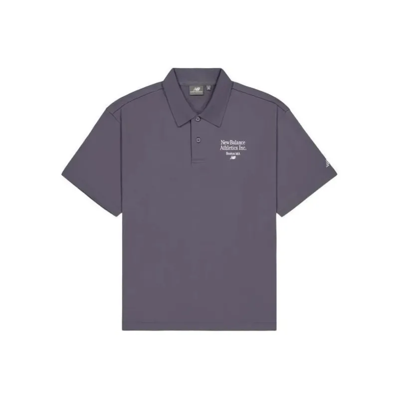 New Balance NB Athletics Inc Polo Shirt Men's Dark Purple-0