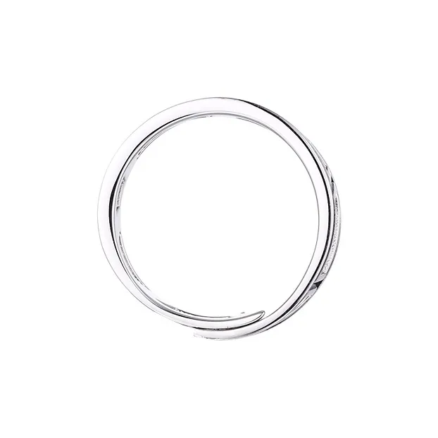 HUAYA S925 Silver Rings Men's Silver/Black-3