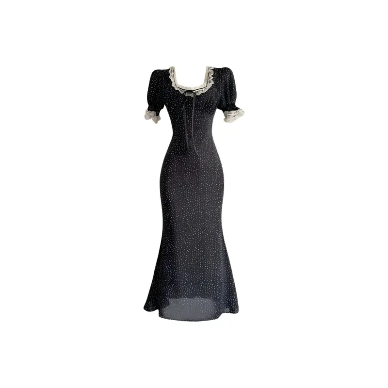 KUNZHUDAXIANG Short Sleeved Dress Women's-6