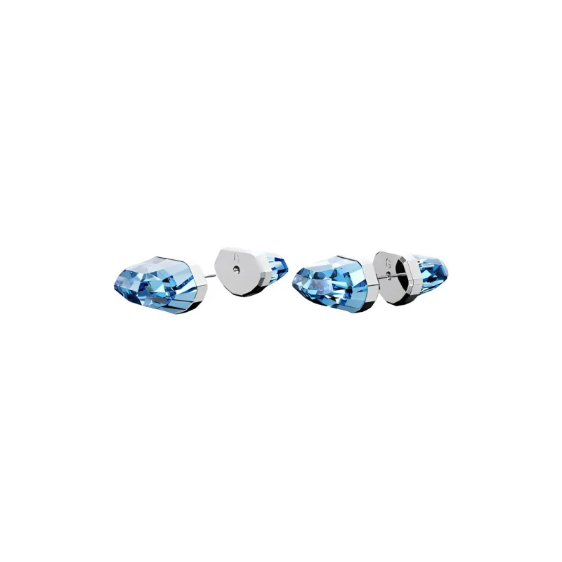 Swarovski Lucent Rhodium Plated Stud Earrings Women's-2