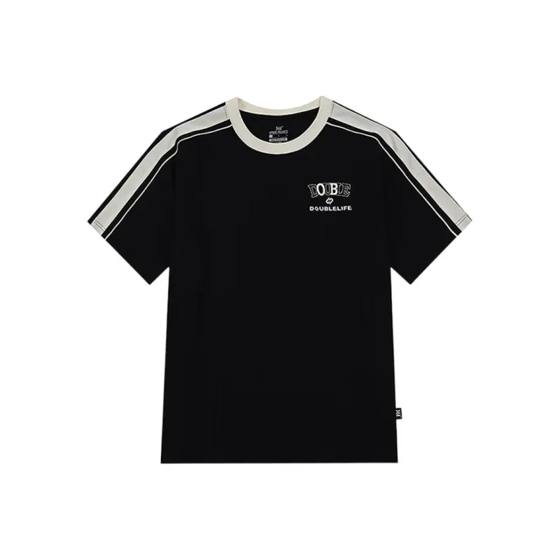 361° T Shirt Unisex Super Black/Cream White-0