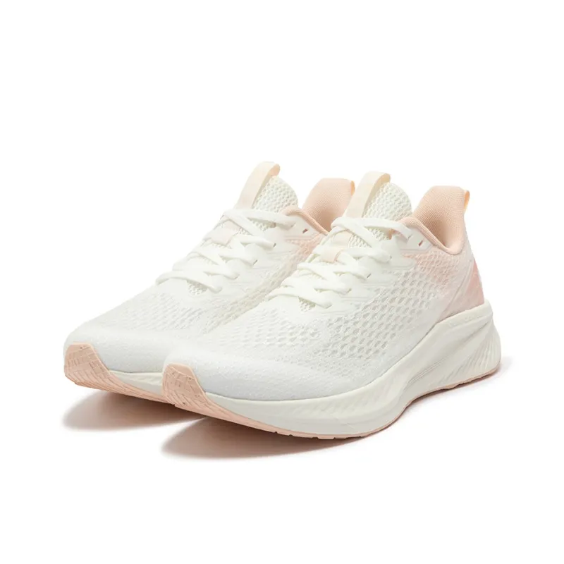 361° Wear resistant, Lightweight, Breathable, And Non slip. Low Top Running Shoes Women's White Pink-2