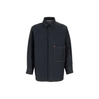 Valentino Buttoned Long Sleeved Denim Shirt