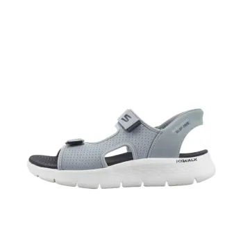 Skechers Go Walk Fle Beach Sandals Men's Light Gray Blue