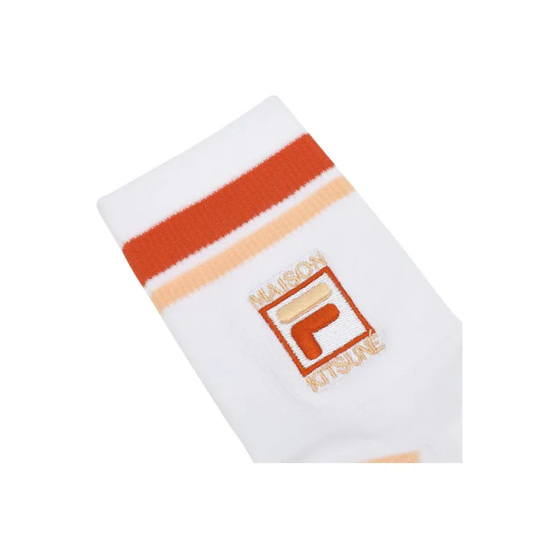 FILA ORIGINALE Mid Calf Socks Women's 1 Pack Standard White-3