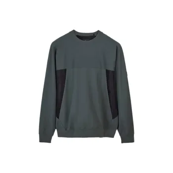 Y 3 Stretch Terry Crew Logo patch Sweatshirt