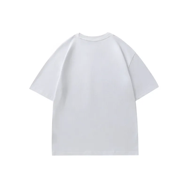 Mula Drop Shoulder Sleeve T Shirt Unisex White-1
