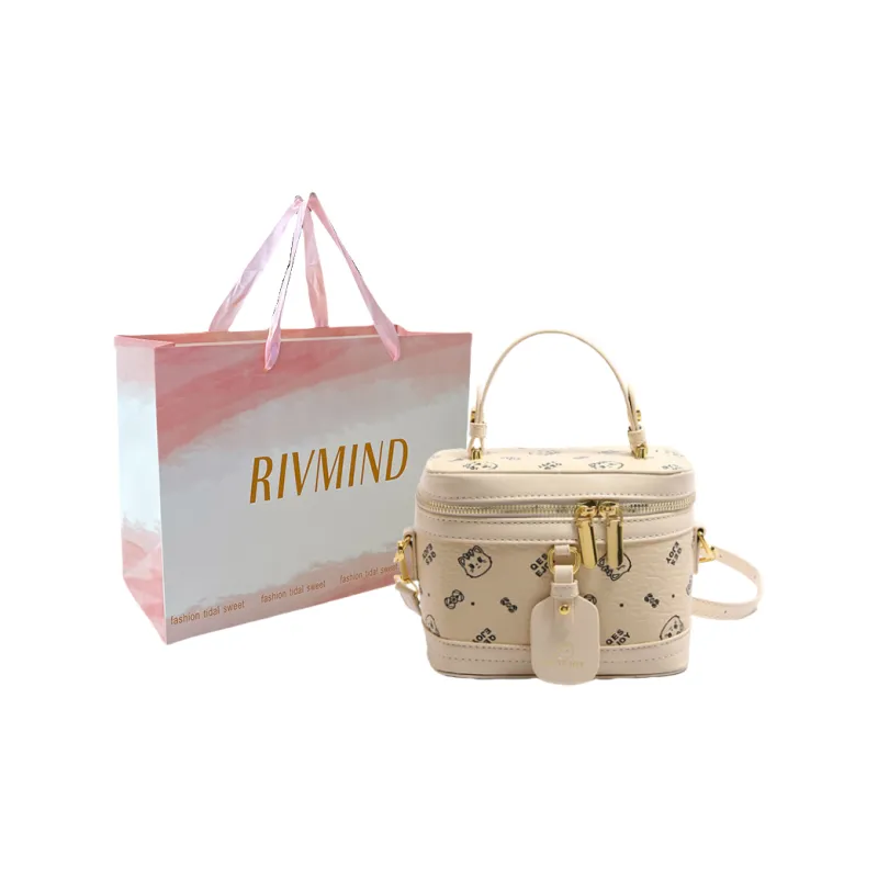 RIVMIND PU Handbag, Shoulder Bag, Crossbody Bag Women's Black/Pink/White/Brown-7