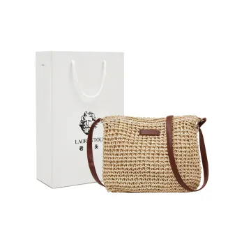 Old Man's Head Fabric Crossbody Bag Women's Beige/Light Brown