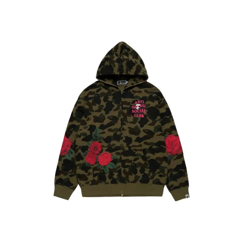 Bape X Anti Social Social Club Full Zip Hoodie-0