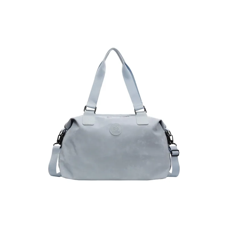 OUZIHUANG Pu Travel Bag Women's Khaki/Blue/Silver/Pink-5