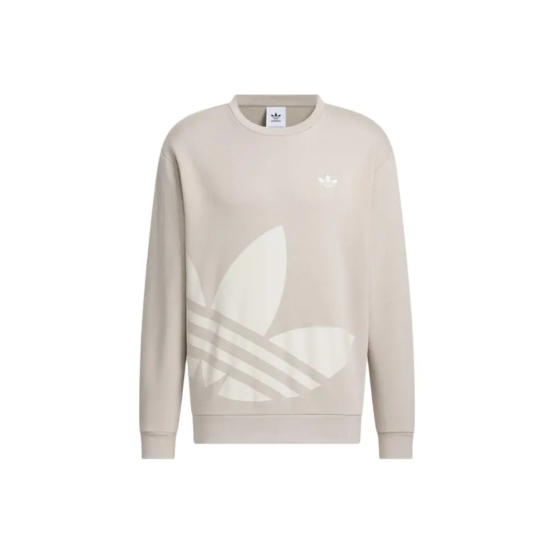 Adidas Originals Sweatshirt Unisex Preppy Silver Gray-0