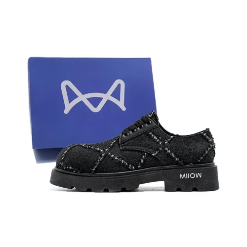 MIIOW Anti Slip Wear Resistant Low Top Casual Shoes Men's Black