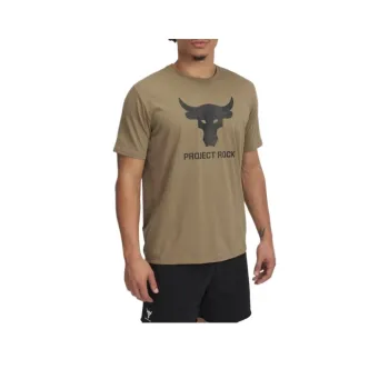Under Armour ProjectRock Payoff Graphic T Shirt Men's Gulfstream/Black 251