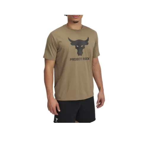 Under Armour ProjectRock Payoff Graphic T Shirt Men's Gulfstream/Black 251