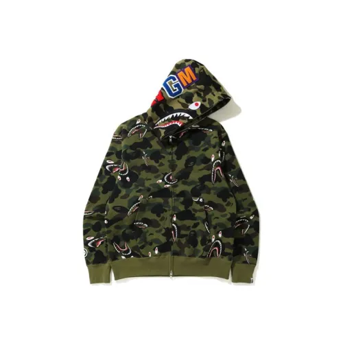 A BATHING APE Shark 1st Camo Shark Relaxed Full Zip Hoodie