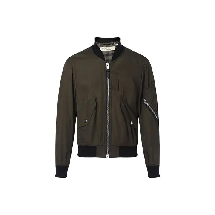 Burberry Jackets Men Army Green-0