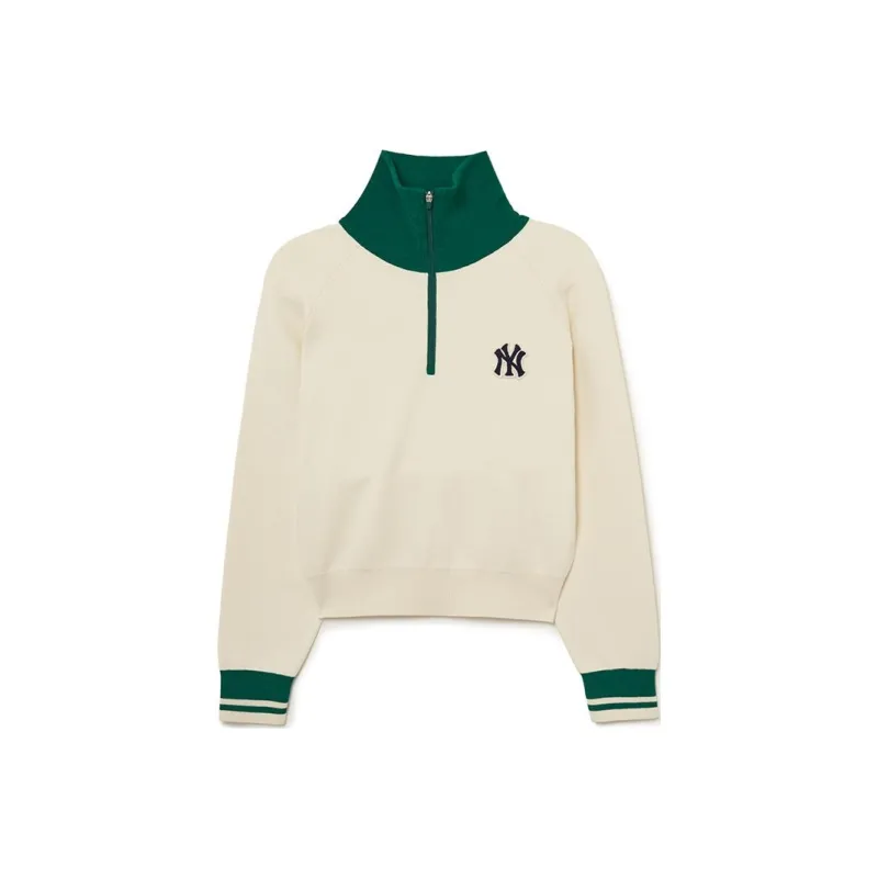 MLB College Style Series Knitwear Unisex Dark Cream-0