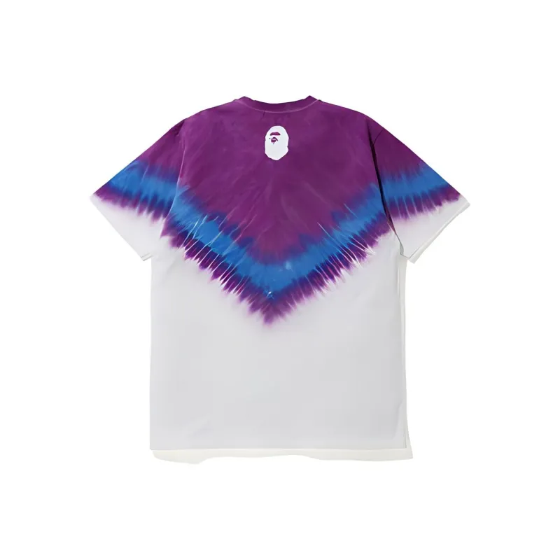 Bape Curved Logo Tie Dye Tee-1