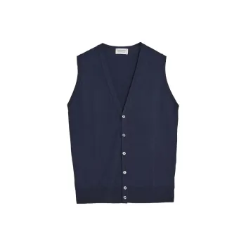JOHN SMEDLEY Huntswood Buttoned Knitted Gilet