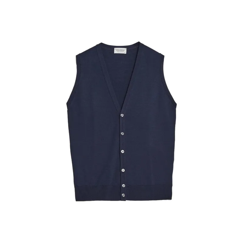 JOHN SMEDLEY Huntswood Buttoned Knitted Gilet-0