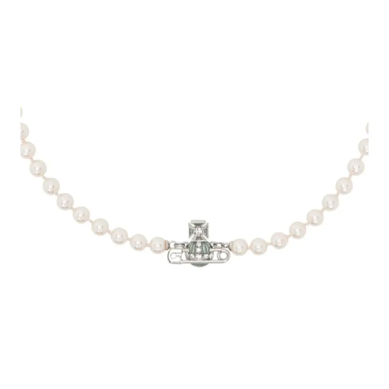 Vivienne Westwood Kitty Pearl Necklace-0