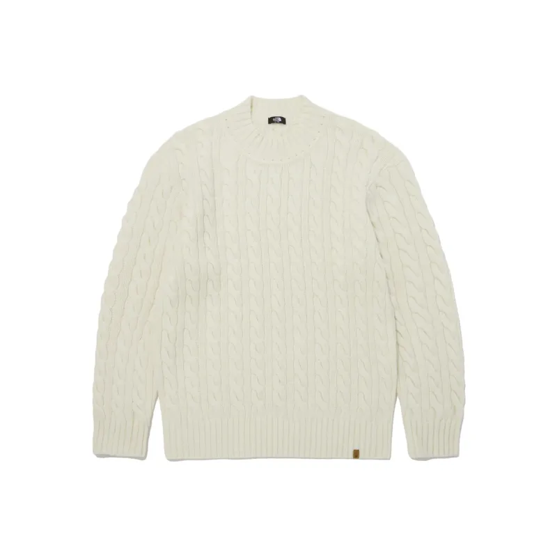 THE NORTH FACE Merino Wool Cable Sweater Sweater Unisex Ecru-0