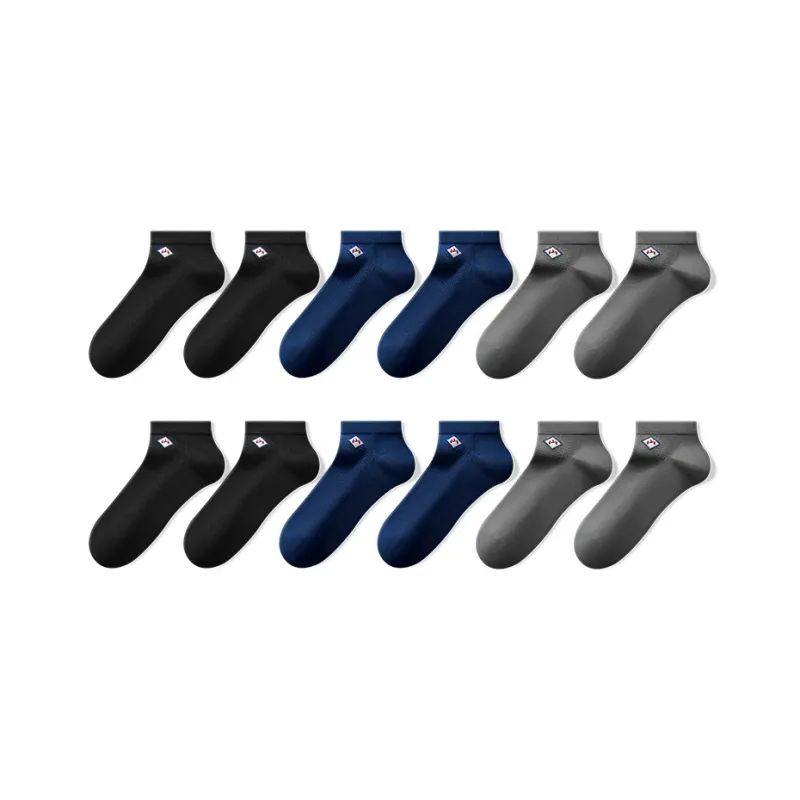 HLA The Mountain Is Not In The High Series Ankle Socks Men's 6 Pack-8