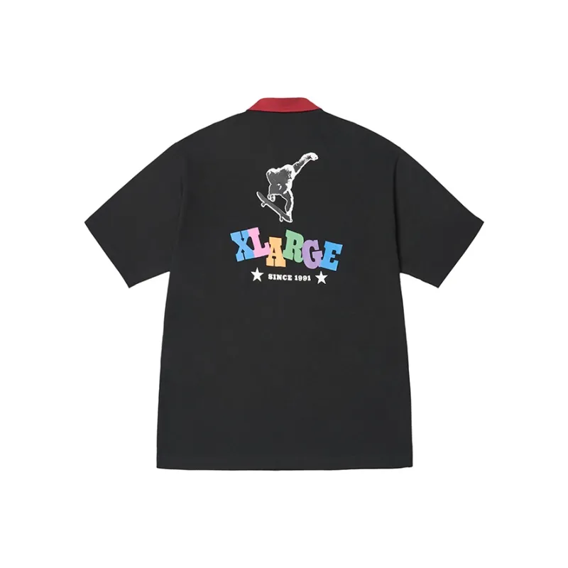 XLARGE NEW IN OG Streetwear Revival Series Polo Shirt Unisex Shopping Bag Black-0