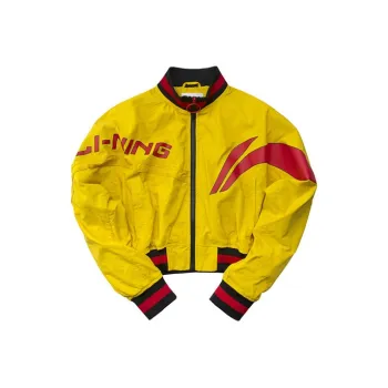 LiNing Jackets Women's Pink Butterfly Yellow