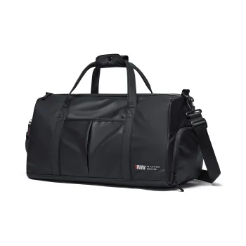 SEPTWOLVES Synthetic Leather Commute Business Short Trip Travel Bag QPL 32L Unisex Black