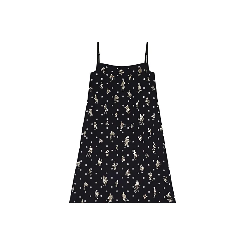 GIVENCHY SS21 Slip Dresses Women's Black-2
