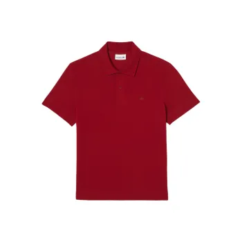 LACOSTE Polo Shirt Men's Bordeaux
