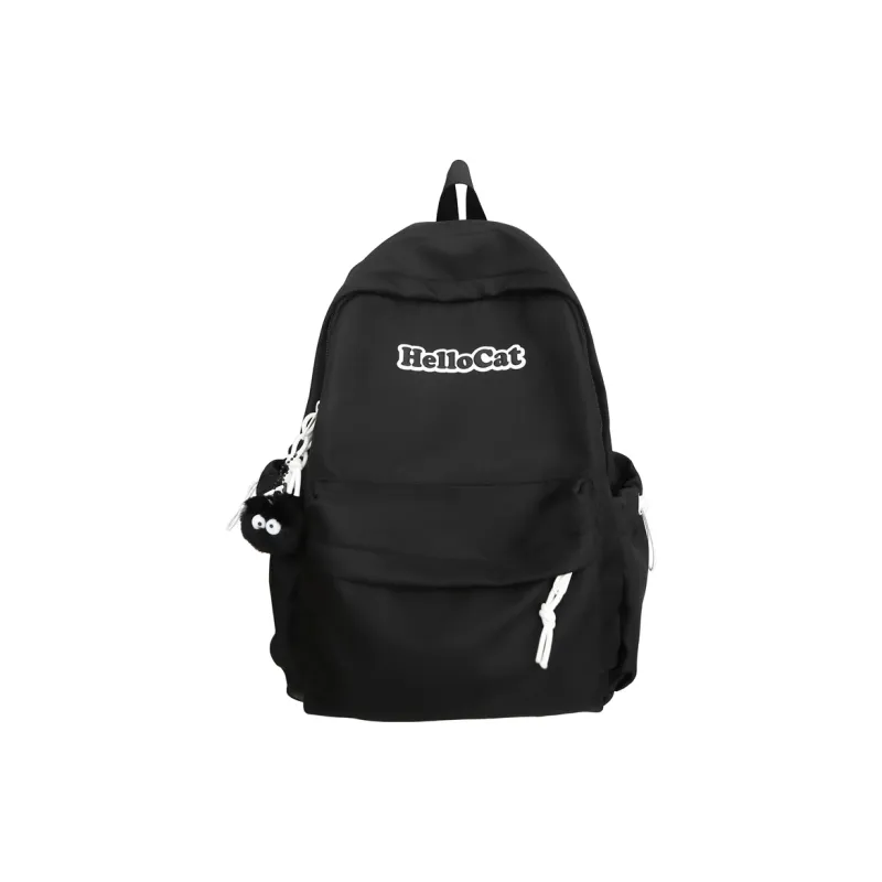 Single Warehouse Nylon Backpack Unisex Ecru/Yellow/Gray/Black-18