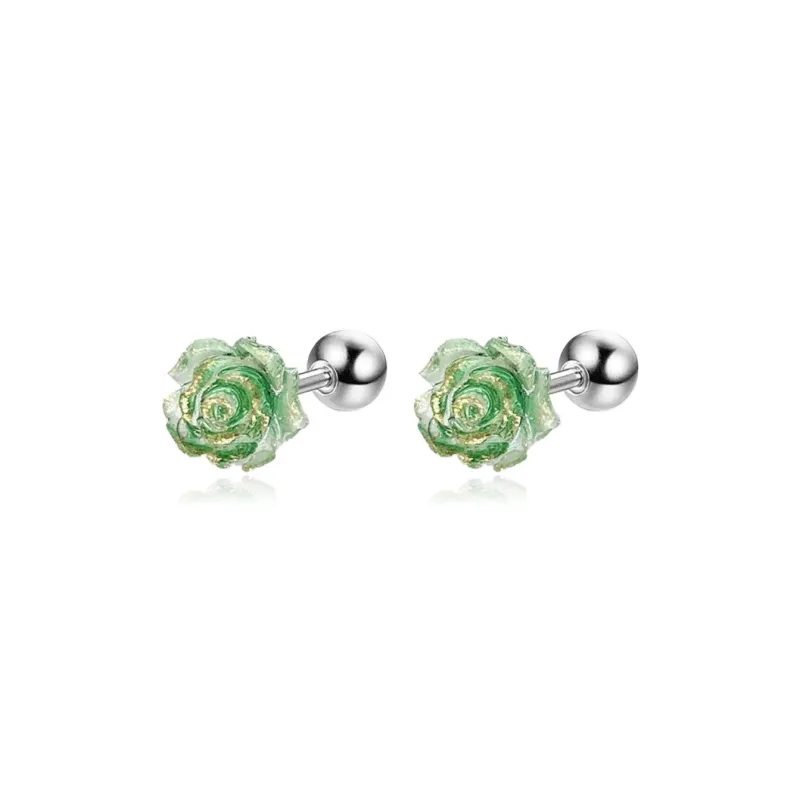 AEMC Titanium Steel Stud Earrings Unisex-20