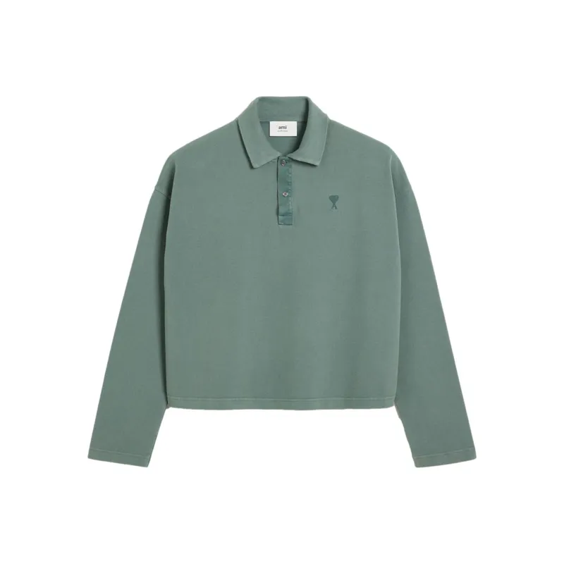 AMIPARIS Ami De Coeur Long sleeved Polo Shirt-0