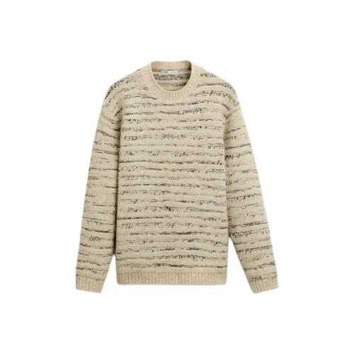 ZARA Sweaters Men Nude/Black