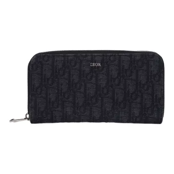 DIOR Printed Fabric Wallet Regular Men's Black