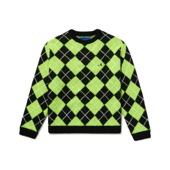 Awake NY Argyle Knitted Crewneck Jumper