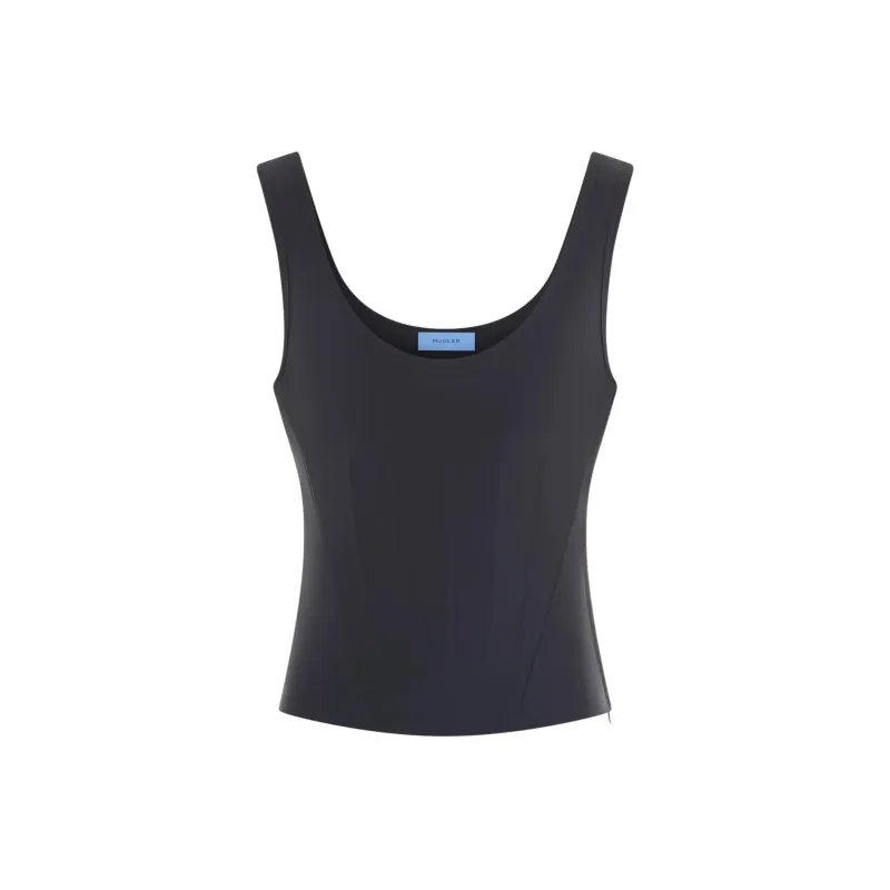Mugler Corseted Tank Top-0